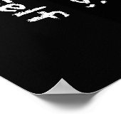 Longboard Teen Attitude Quote Poster (Hoek)