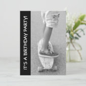 Longboard verjaardagsfeestje kaart (Staand voorkant)