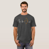 Longbooghartslag Archerie T-shirt (Voorkant volledig)