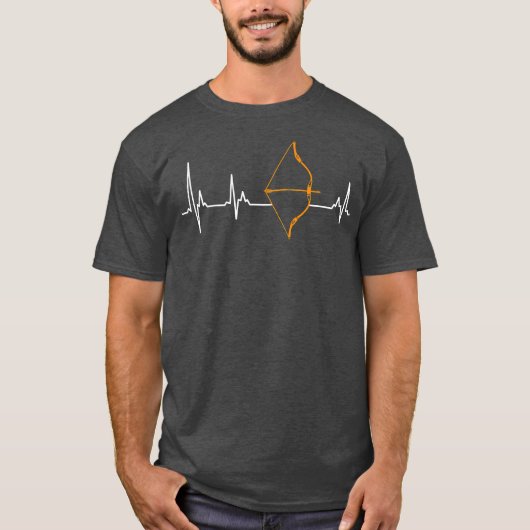Longbooghartslag Archerie T-shirt (Voorkant)