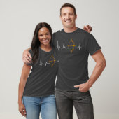 Longbooghartslag Archerie T-shirt (Unisex)