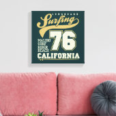 Longbordsurfen | Californië 76 Canvas Afdruk (Insitu (Woonkamer))