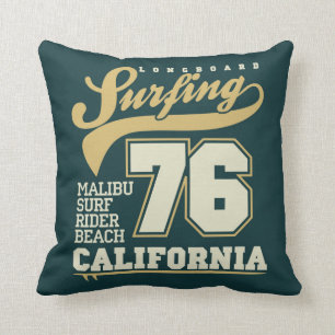Longbordsurfen   Californië 76 Kussen