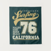 Longbordsurfen | Californië 76 Wandkleed (Voorkant)