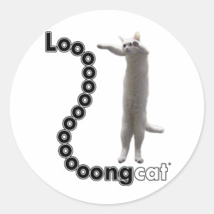 Longcat is lang ronde sticker