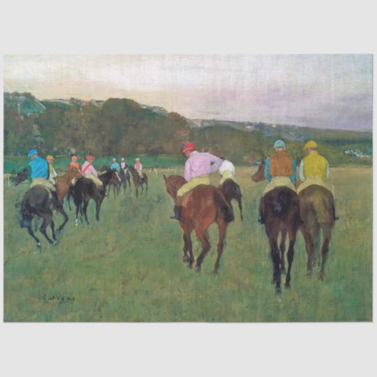 Longchamp Race Horse, Edgar Degas Tissuepapier (Voorkant)