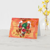 LongDogs Et Amateurs De Bières Racines Carte De Vo (Fleur jaune)