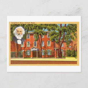 Longfellow's Home in Portland, Maine,  Briefkaart