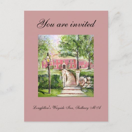 Longfellow's Wayside Inn - Invitation (Devant)