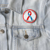 Longfibrose Warrior Lint Witte Button (In situ)