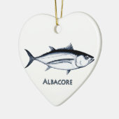Longfin Albacore Tuna Logo Keramisch Ornament (Links)