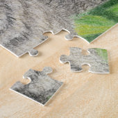 Longhair Tabby Cat Legpuzzel (Zijkant)