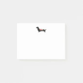 Longhaire Dachshund Bohemian Floral Silhouette Post-it® Notes (Voorkant)