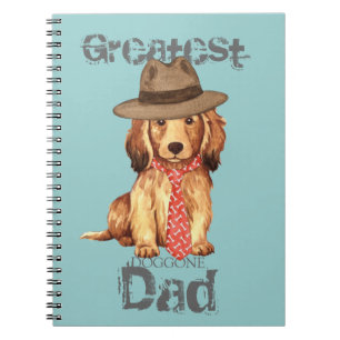 Longhaire Dachshund Dad Notitieboek
