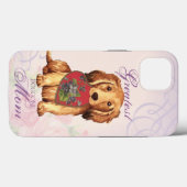 Longhaire Dachshund Heart mama Case-Mate iPhone Case (Achterkant (horizontaal))