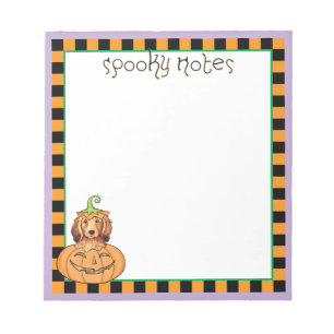 Longhaired Tekkel van Halloween Notitieblok