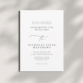 Longhand Calligraphy Huwelijksuitnodigingen Kaart