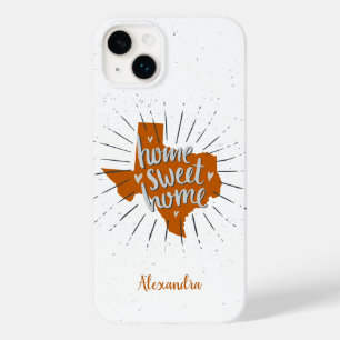 Longhorn Burnt Sinaasappel Home Sweet Home - Texas Case-Mate iPhone 14 Plus Hoesje