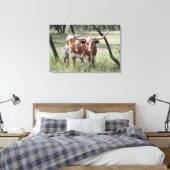 Longhorn Canvas Afdruk (Insitu (Slaapkamer))