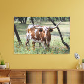 Longhorn Canvas Afdruk (Insitu (Woonkamer))