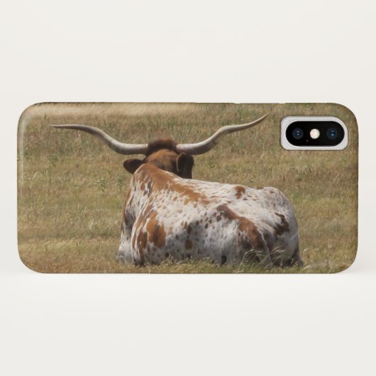 Longhorn Case-Mate iPhone Case (Achterkant (horizontaal))