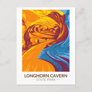 Longhorn Cavern State Park Texas  Briefkaart