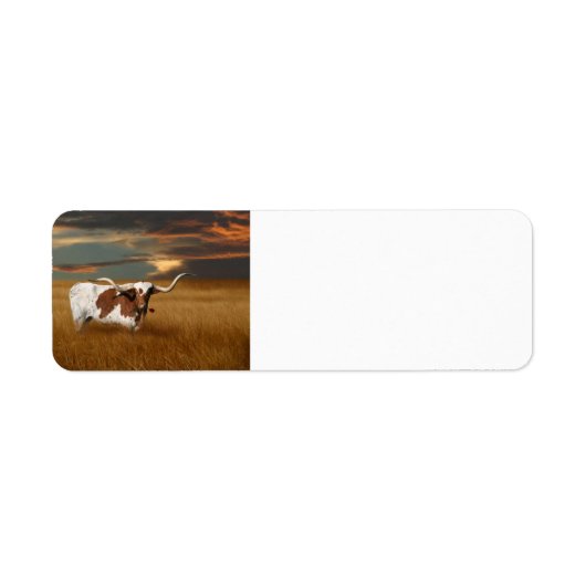 Longhorn Etiket (Voorkant)