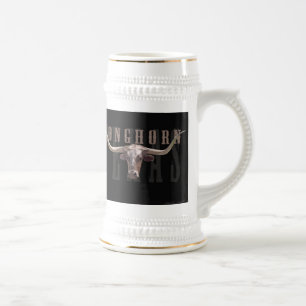 Longhorn Head Stein Bierpul