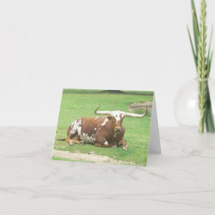 Longhorn Inspirerend Note Kaart