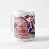 Longhorn Koe Texas Longhorns Art Mok Cup (Voorkant links)
