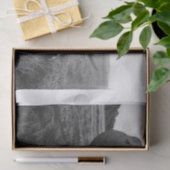 Longhorn Koe Zwart-wit Fotoprint Decoupage Tissuepapier (Geschenk)