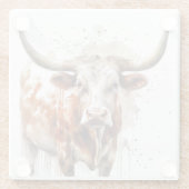 Longhorn Legacy Glazen Onderzetter (Achterkant)