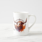 Longhorn Love Bone China Spécialité Mug (Droite)