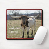 Longhorn Mousepad-pas Muismat (Met muis)