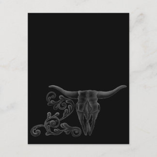 "Longhorn Scroll"-uitnodiging Kaart