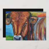 Longhorn Uitnodiging (Voorkant / Achterkant)