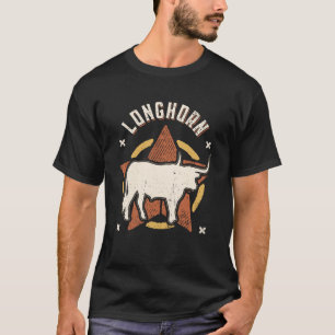 Longhorn Vintage Retro Classic Animal T-shirt