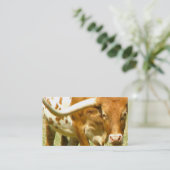 Longhorn Visitekaartje (Staand voorkant)