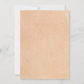 Longhorn Western Faire-part de mariage (Dos)