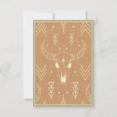 Longhorn Western Ranch Wedding Reply Card (Achterkant)