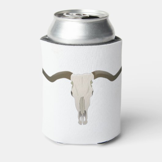 Longhorn Westerne stijl Blikjeskoeler (Blikje Achterkant)