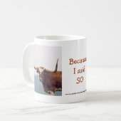 LonghornMug-pas aan Koffiemok (Voorkant links)