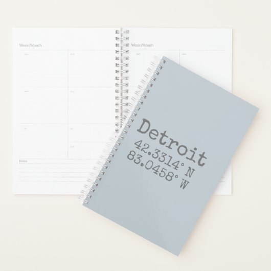 Longitude de la latitude Détroit (Devant avec enveloppe)