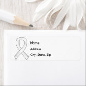 Longkanker Pearl Ribbon 3 Etiket (Insitu)