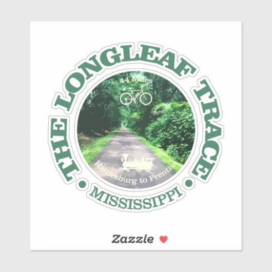 Longleaf Trace (fietsen c) Sticker (Vel)