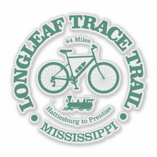 Longleaf Trace Trail (fietsen) Sticker (Voorkant)