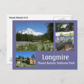 Longmire (Mount Rainier) Collage Briefkaart (Voorkant / Achterkant)