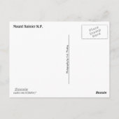 Longmire (Mount Rainier) Collage Briefkaart (Achterkant)