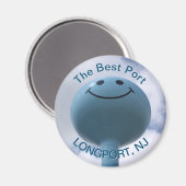 Longport, New Jersey Water Tower Fridge Magnet (Recto/Verso)