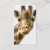 Longs cartes de visite étranglés de girafe (Dos)